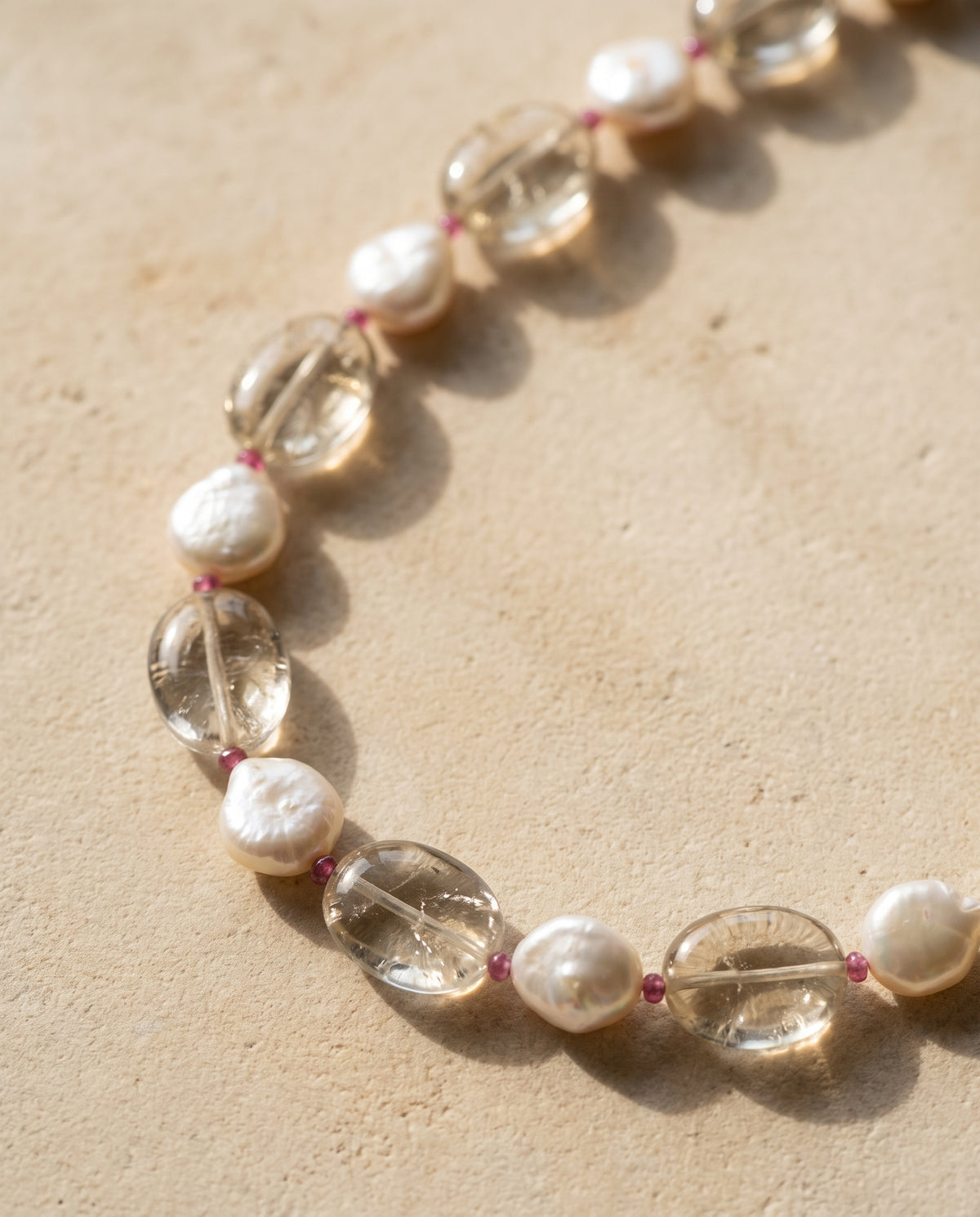 The Curator Pearl & Smoky Quartz Necklace