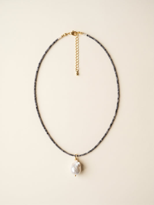 Lady Enigma Sapphire & Baroque Pearl