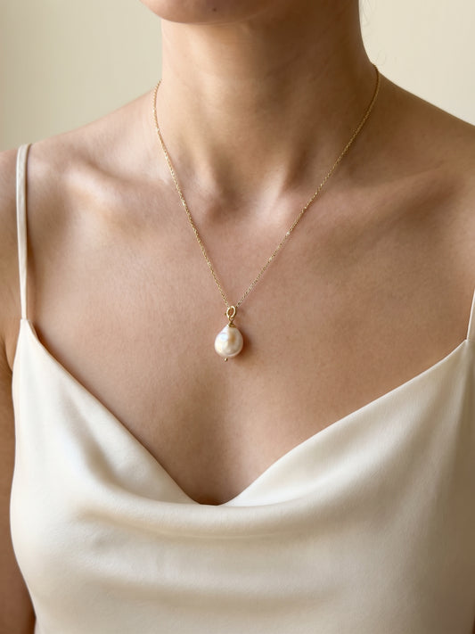 Miss Classic Coin Pearl Necklace