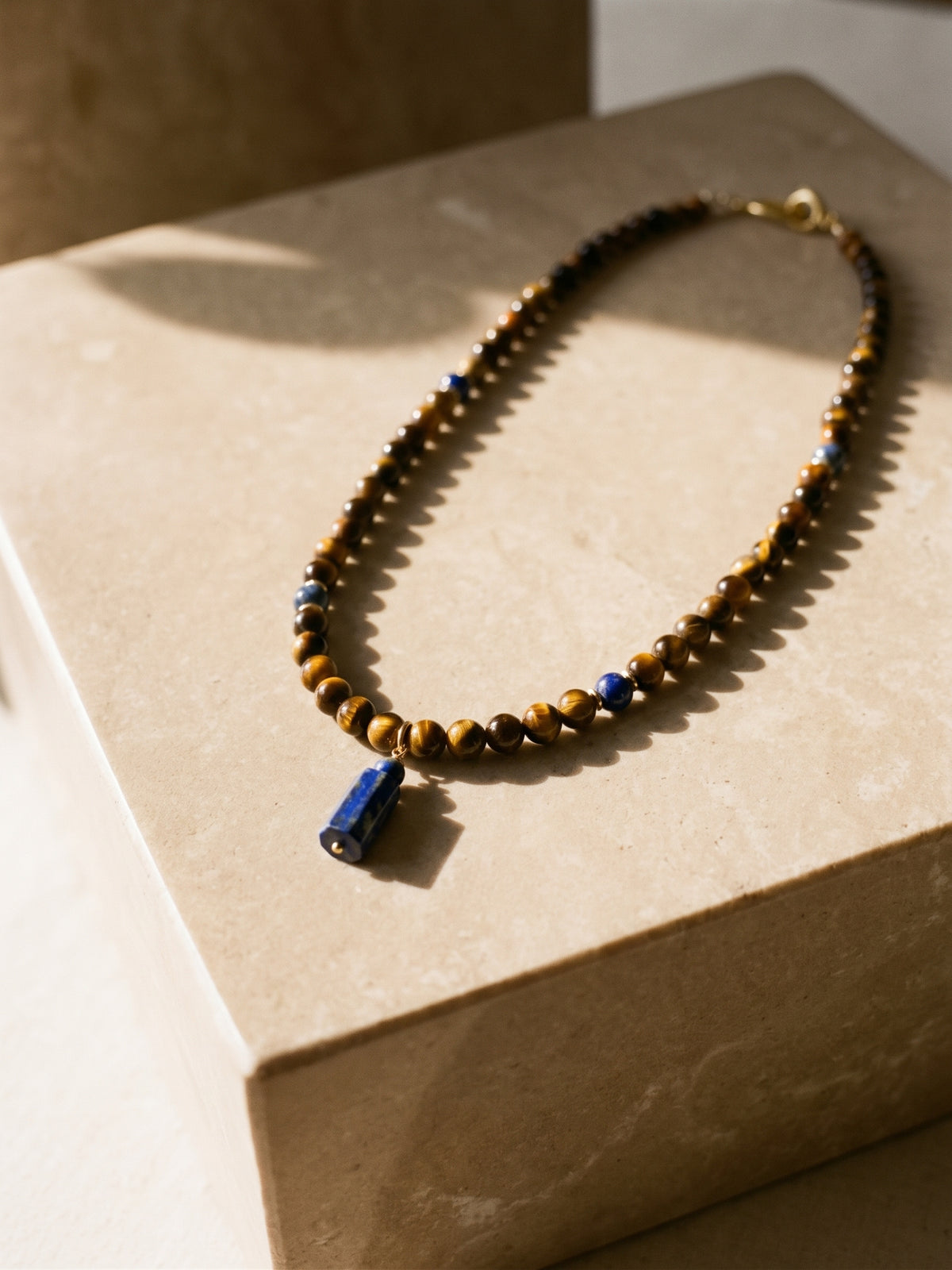 The Maverick Tiger’s Eye & Lapis Necklace