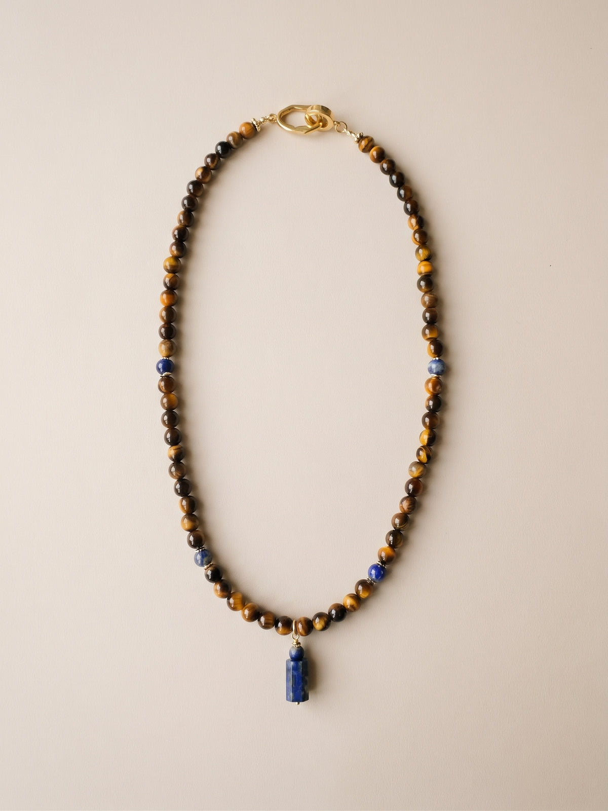 The Maverick Tiger’s Eye & Lapis Necklace