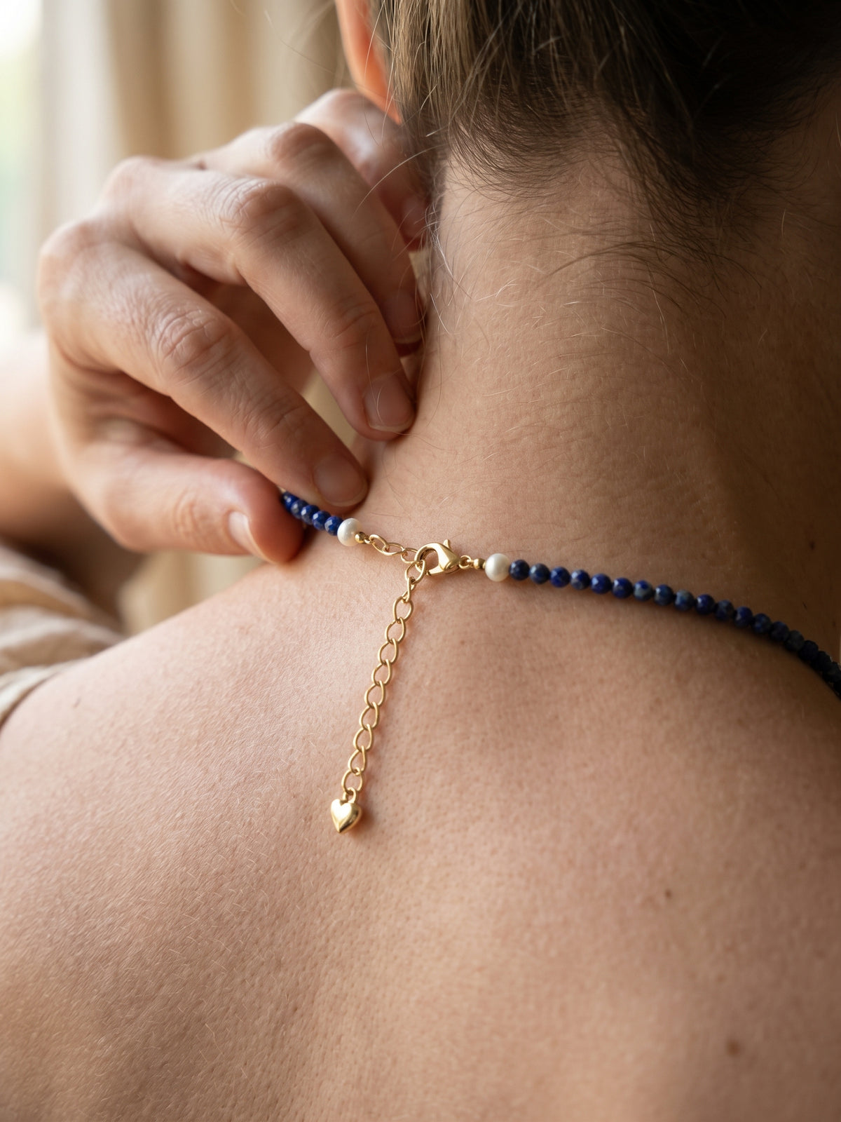 The Wanderer Lapis & Pinecone Necklace