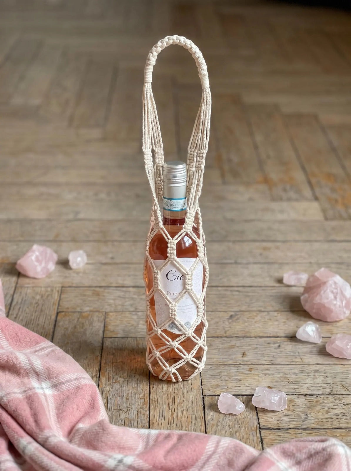 Handmade Wine Bottle Carrier