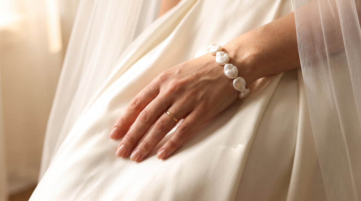 The Poise Coin Pearl Bracelet