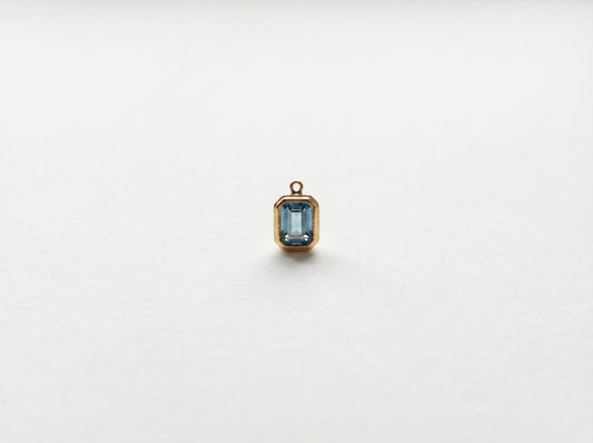 Emerald Cut Crystal Charm