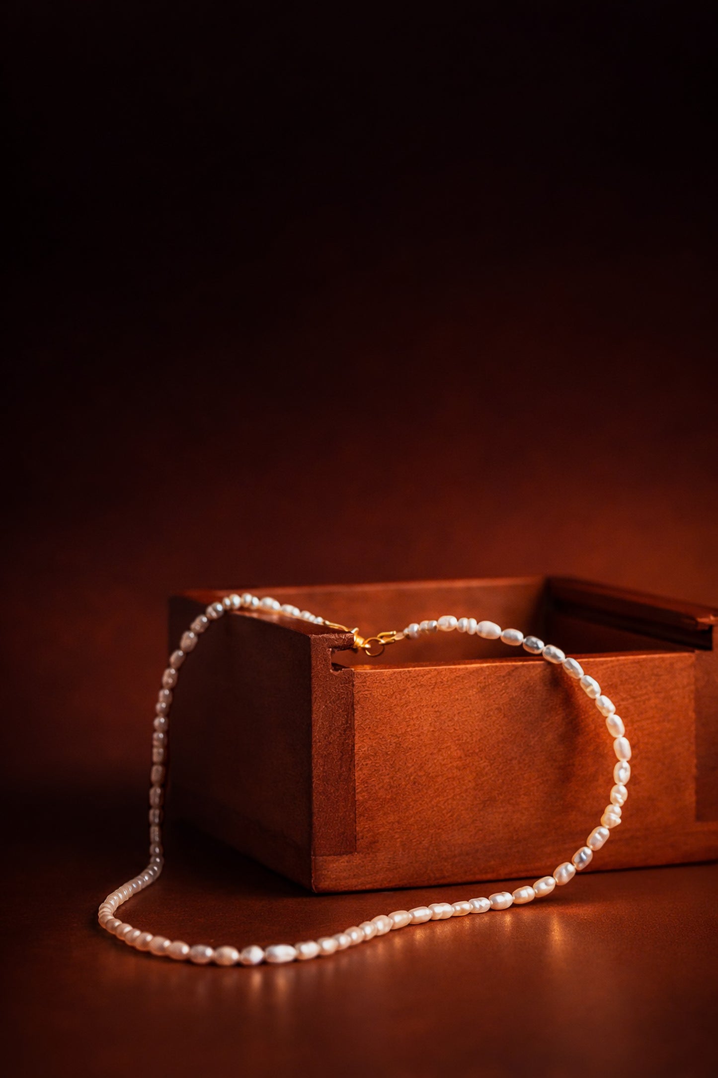 Gold Filled Magnetic Clasp Pearl Necklace