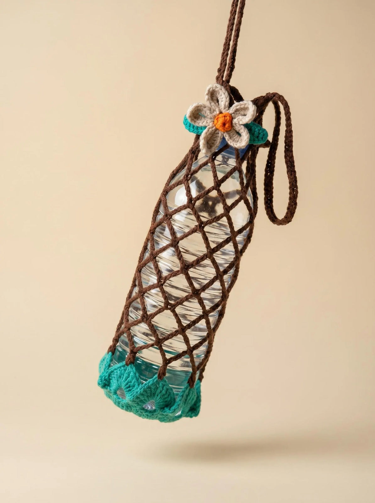 Wildflower Crochet Water Bottle Holder