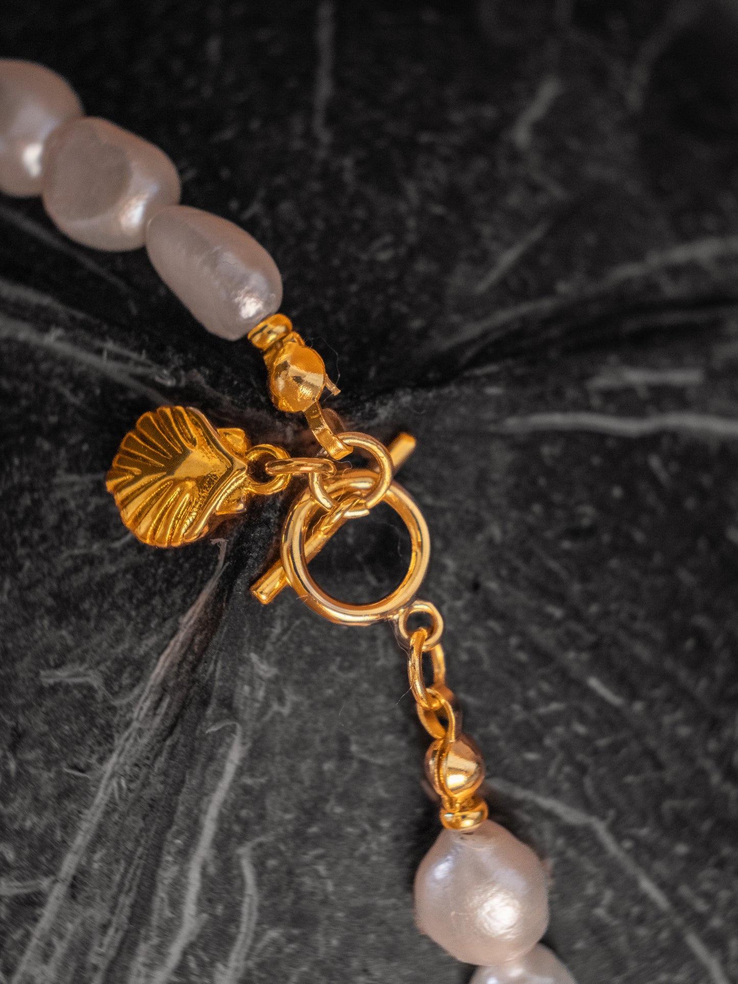 Sunstone Pearl Necklace
