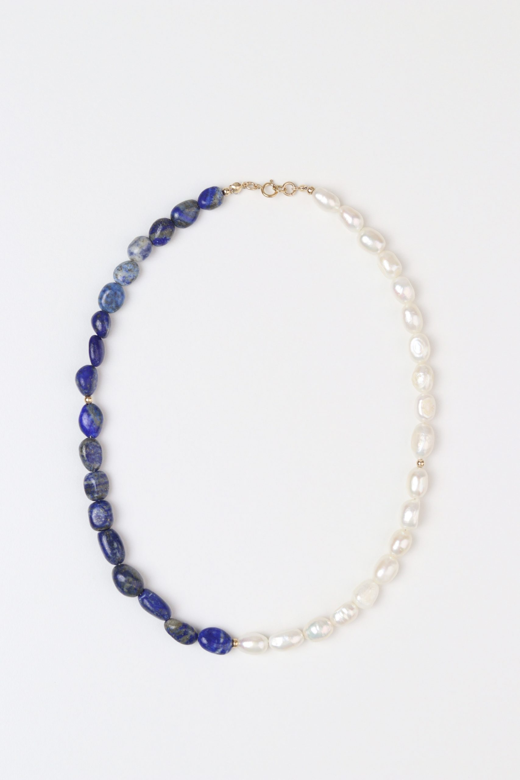 Moonlight Lapis Lazuli Pearl Necklace