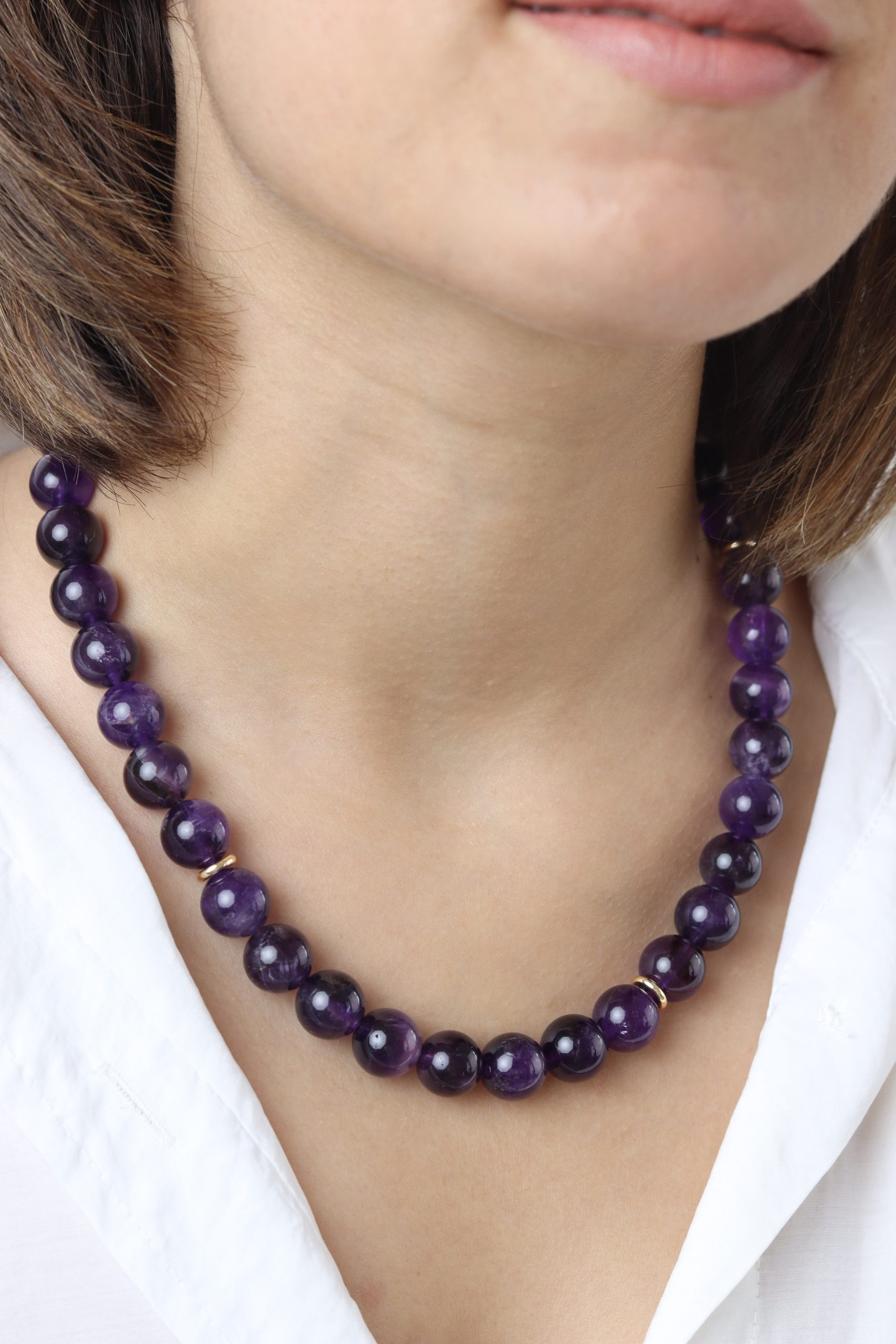Violet Pearl Amethyst Necklace - Image 3