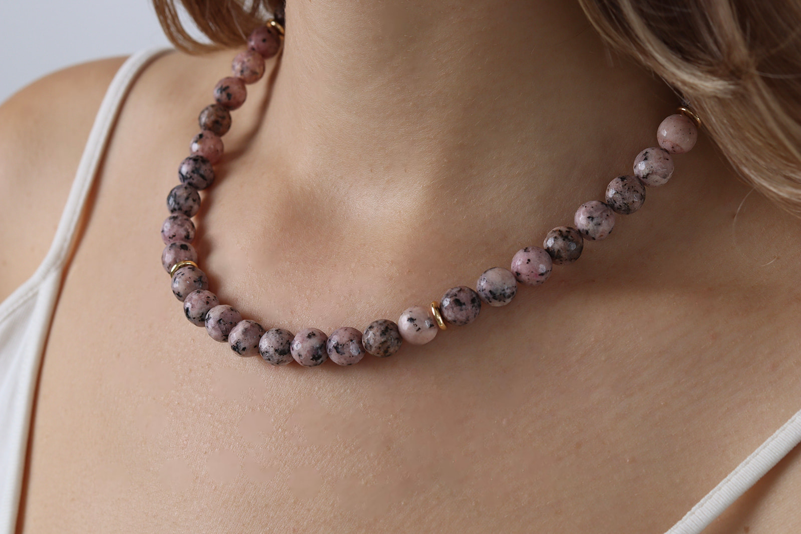 Pink Jade Necklace - Image 2