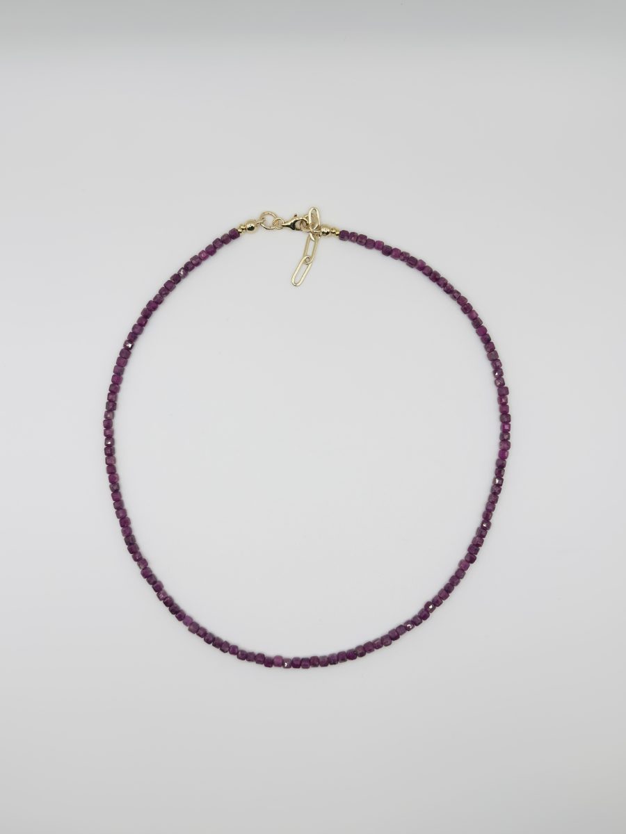 Ruby Cube Necklace