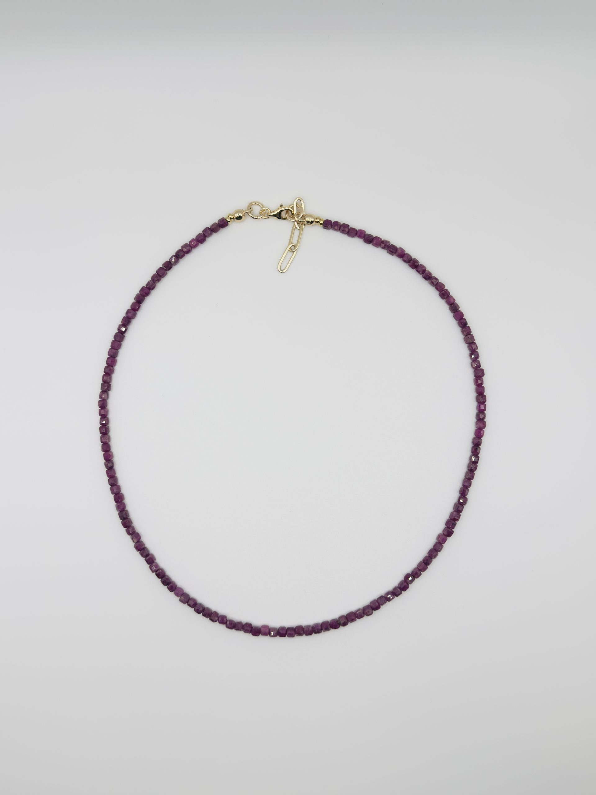 Ruby Cube Necklace
