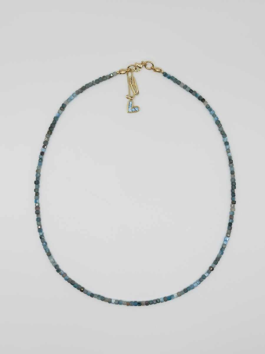 Apatite Cube Necklace