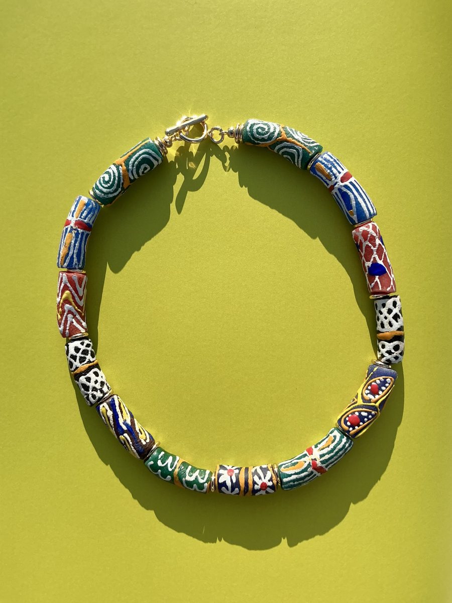 Rainbow Krobo Necklace