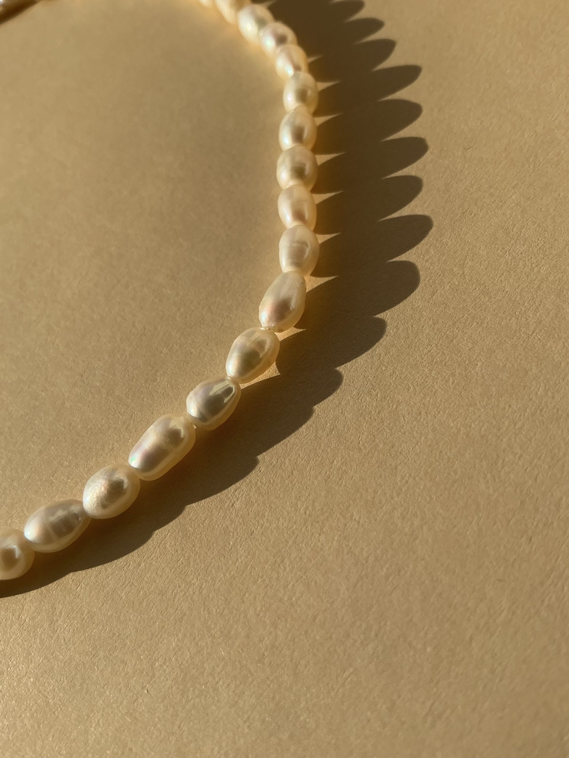 Gold Filled Baroque Pearl Choker Necklace - Image 6