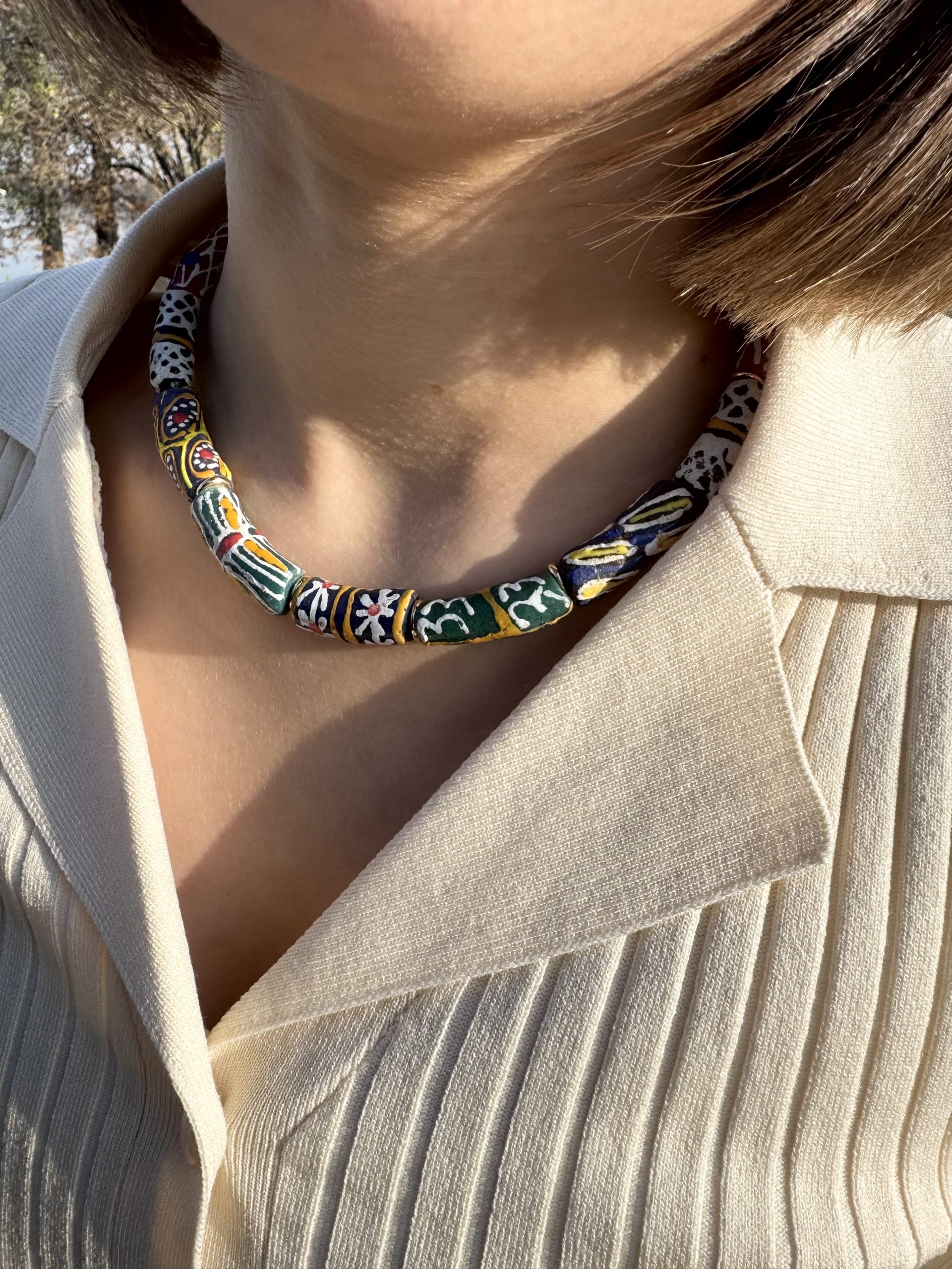 Rainbow Krobo Necklace - Image 3